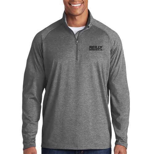 Sport Wick ® Stretch 1/2 Zip Pullover - Black Thumbnail