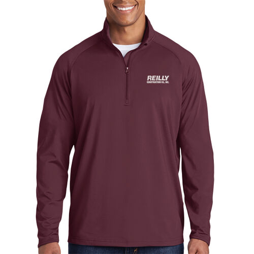 Sport Wick ® Stretch 1/2 Zip Pullover - White Thumbnail